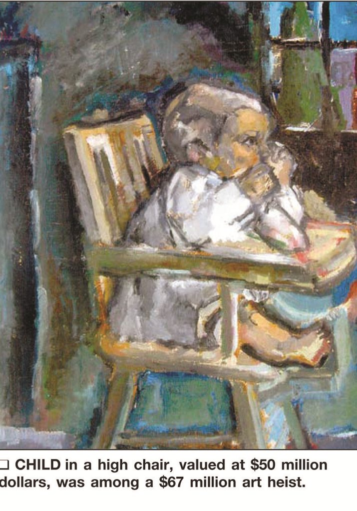 The Cezanne painting, which was stolen and recovered. The Cezanne painting, which was stolen and recovered.